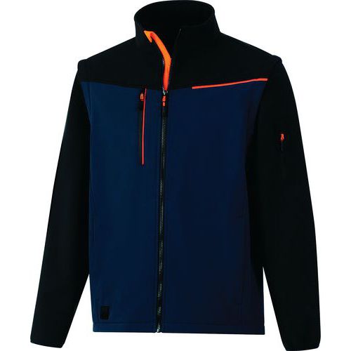 Giacca Softshell 2 in 1 - SOCCIA Blu marina-Nero Taglia S,