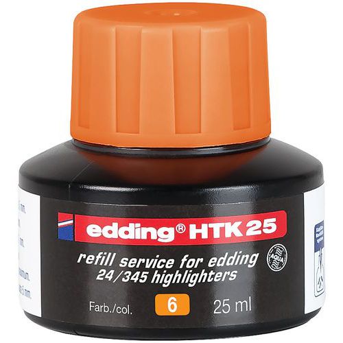 Ricarica HTK25 per evidenziatore e24 ecoline aranc-Edding,