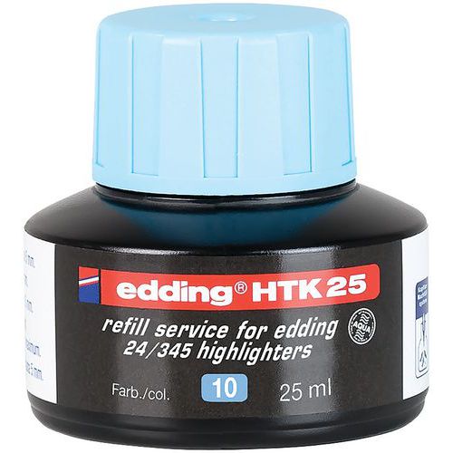 Ricarica HTK25 per evidenziatore e24 ecoline blu - Edding,