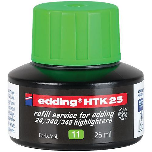 Ricarica HTK25 per evidenziatore e24 ecoline verde - Edding,