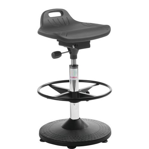 Sgabello Omega Trumpet-piìoliuretano-Alto,