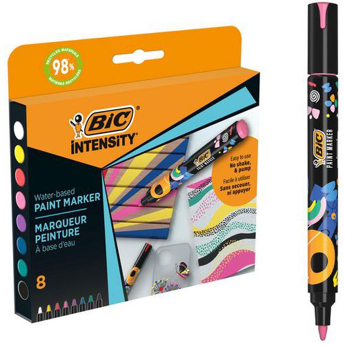 Pennarello a vernice Bic Intensity-Assortimento standard-Bic,