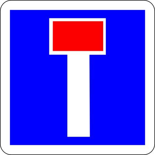 Cartello di segnalazione C13a Strada senza uscita,