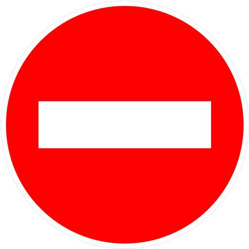 Cartello di segnalazione B1 Divieto di accesso,