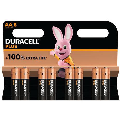 Duracell Plus 100% AA x8,