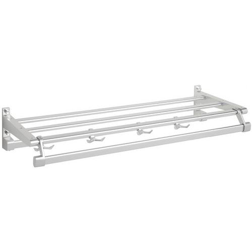 Appendiabiti parete Gardelux 1 Tipo 13 4 appendini alluminio,