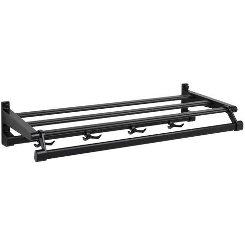 Appendiabiti parete Gardelux 1 Tipo 13 4 appendini nero,