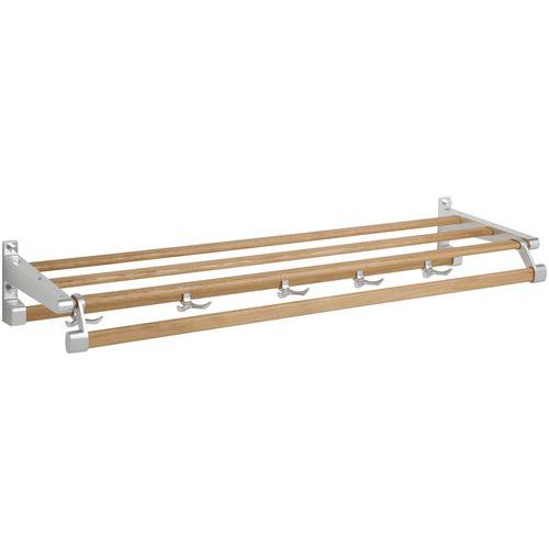 Appendiabiti parete Gardelux 1 Tipo 13 6 appendini legno,