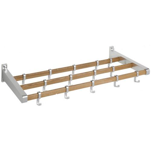 Appendiabiti parete Gardelux 1 Tipo 7 20 appendini legno,