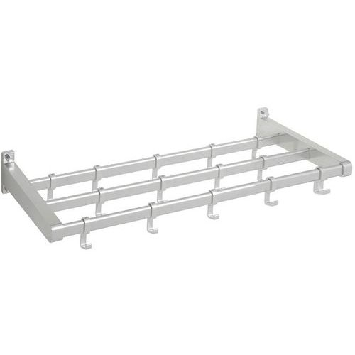 Appendiabiti parete Gardelux 1 Tipo 7 20 appendini alluminio,