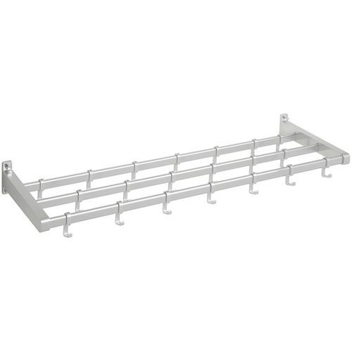 Appendiabiti parete Gardelux 1 Tipo 7 26 appendini alluminio,