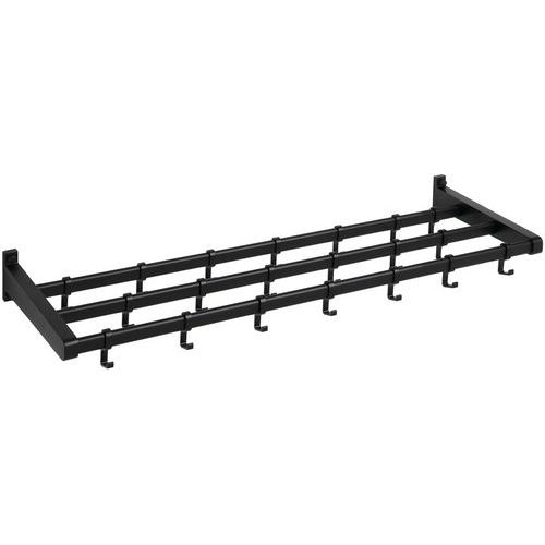 Appendiabiti parete Gardelux 1 Tipo 7 26 appendini nero,