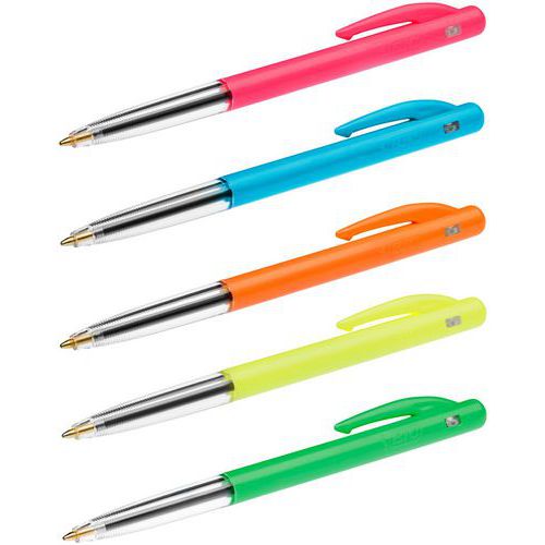 Penna a sfera a scatto Bic M10 Colors Fun - Bic,