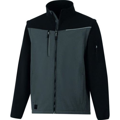 Giacca Softshell 2 in 1-SOCCIA Grigio scuro-Nero taglia S,