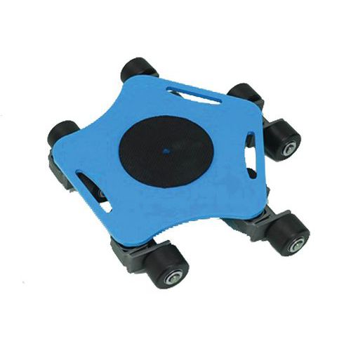 Piastra girevole a dieci rulli.Portata ton 7.5,