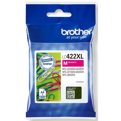 Cartuccia inchiostro LC422XLM alta capacità magenta-Brother,