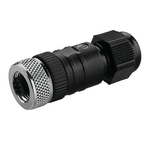 Connettore dritto M12 A-coded per modelli Mach Led Plus,