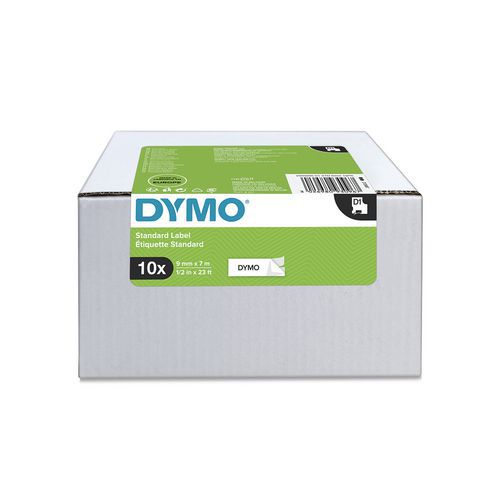 Nastro DYMO® D1 nero/bianco 9 mm x 7 m,