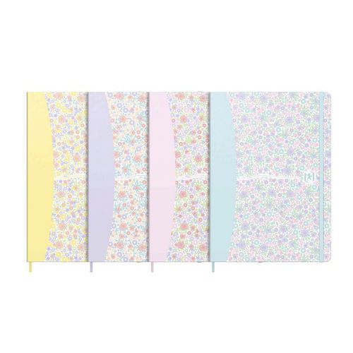 Quaderno Oxford Floral brochure 148x210 160p righe assort,