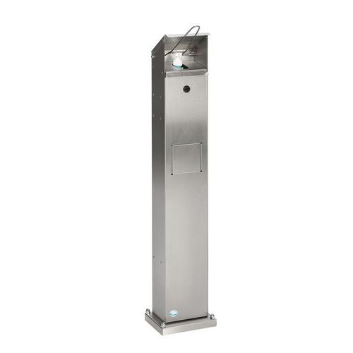 Dispenser gel e sapone con pattumiera - HDS115 - Inox - Var,