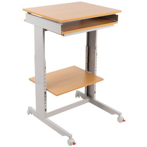 Postazione informatica Twin 6820, faggio,