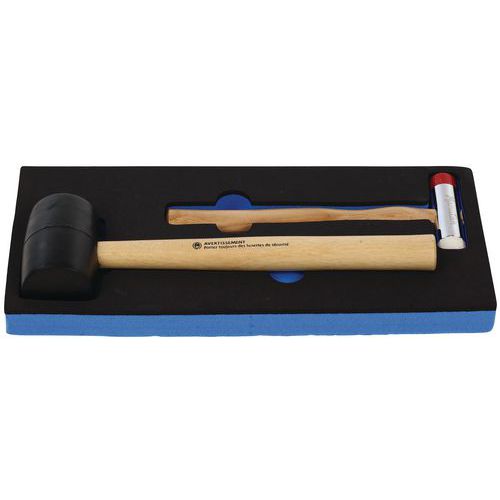 Modulo da 1/3 con 1 mazzetta e 1 mazzuolo - Manutan,