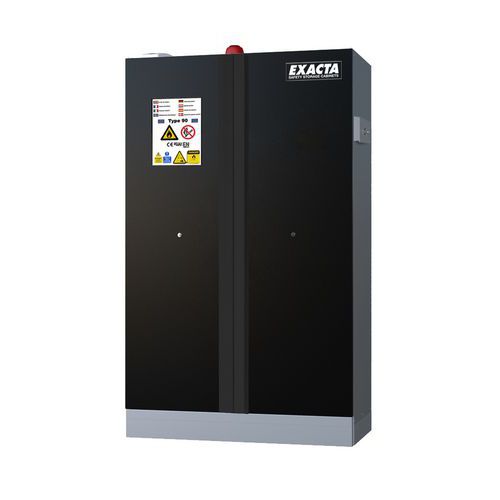 Armadio CF90 L120 porte nere base+centrale allarme+prese,