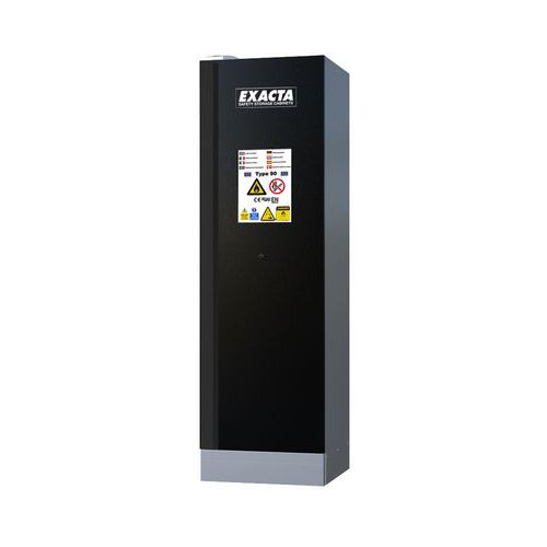 Armadio CF90 L600 porta nera base+estintore+prese,