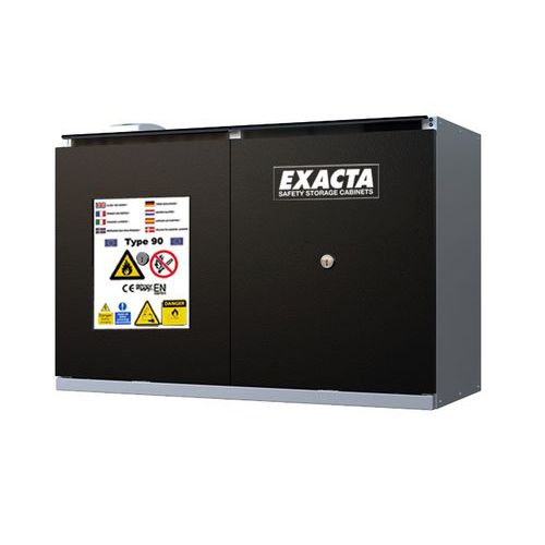 Armadio CF90 basso L1100 porte nere+allarme+prese,