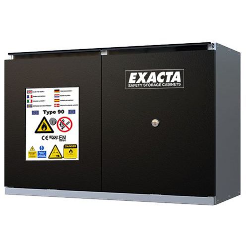 Armadio CF90 basso L1100 porte nere+estintore,