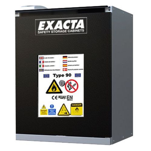 Armadio CF90 basso L600 porta nera+estintore+prese,