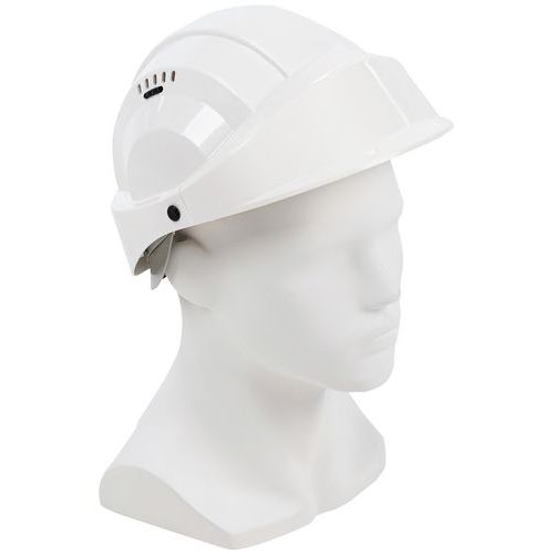 Casco Orizon aerato bianco con visiera bianca,
