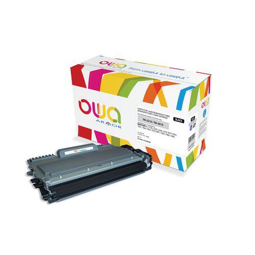 Toner capacità standard compatibile Brother TN2210 Black-Owa,
