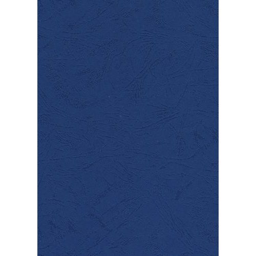 Copertina A4 250g pelle martellata - Blu scuro - Pavo,