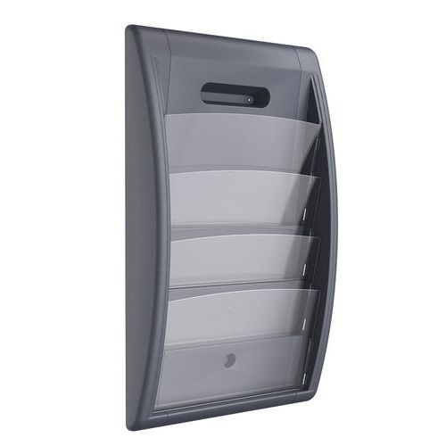 Espositore da parete Quick Fit - 24x32 - Antracite-Paperflow,