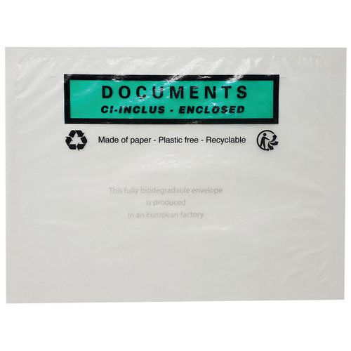 Busta C6 162x120 mm carta trasparente Documenti inclusi,