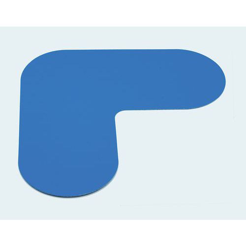 Marcatura al suolo - Angolo - Colore blu,