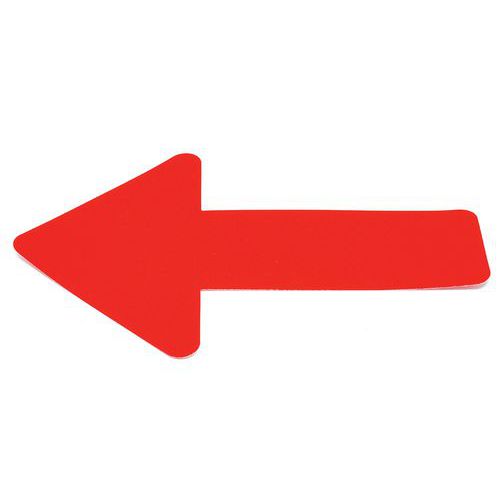 Marcatura al suolo - Freccia 180x180mm - Colore rosso,
