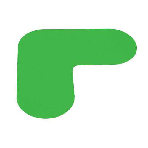 Marcatura al suolo - Angolo - Colore verde,