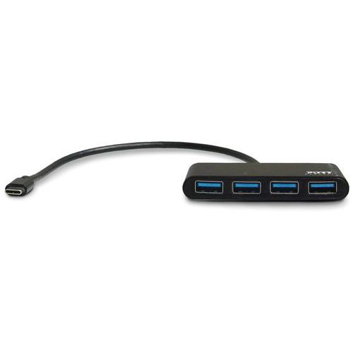 Hub tipo C - 4 porte USB 3.0 - Port connect,