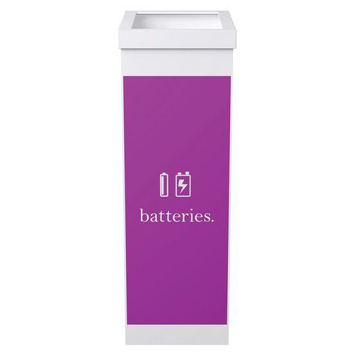 Pattumiera per raccolta differenziata pile/batterie-Viola,