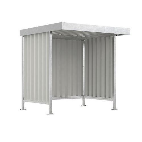 Riparo per biciclette galvanizzato-Leipzig L10 mod semplice,