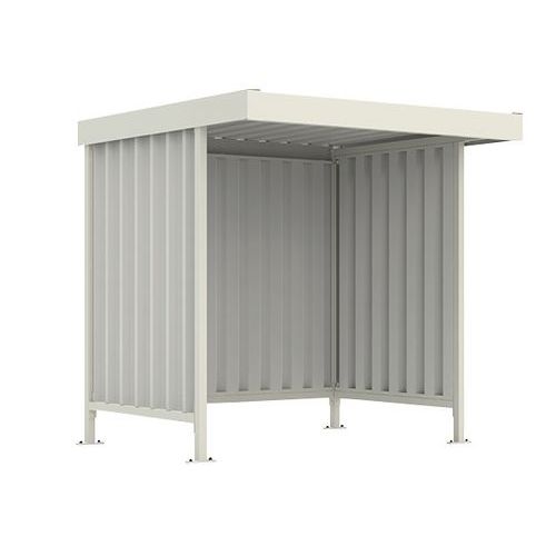 Riparo per biciclette galv+RAL 9002-Leipzig L10 mod semplice,