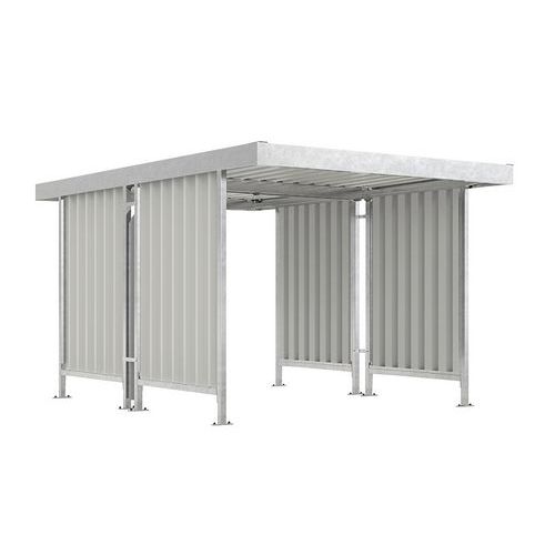 Riparo per biciclette galvanizzato-Leipzig L42 mod semplice,