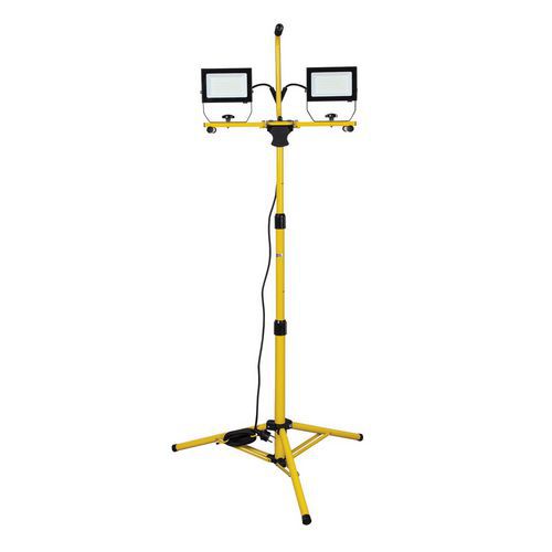 Proiettore 2x50W a led, treppiedi, cavo 3m - Stak,