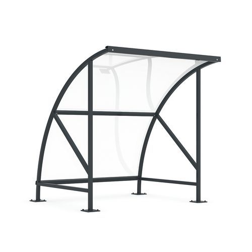 Riparo per biciclette galvanizzato + RAL 7016 - Bamberg 16,