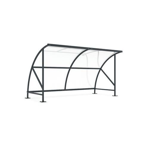 Riparo per biciclette galvanizzato + RAL 7016 - Bamberg 18,