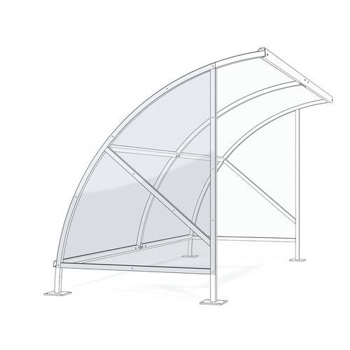 Pannello laterale sinistro semitrasparente per Bamberg,