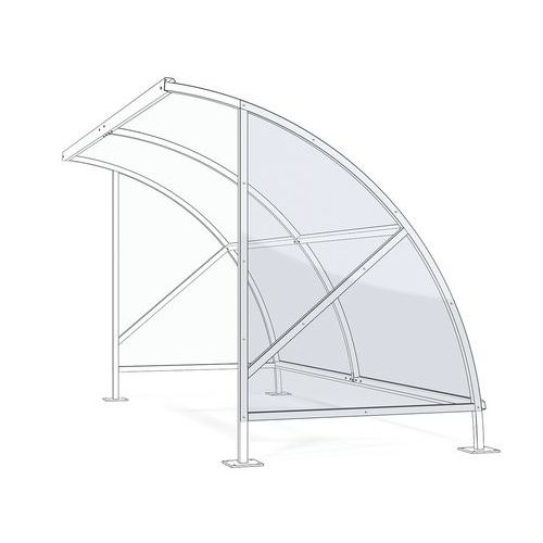 Pannello laterale destro semitrasparente per Bamberg,