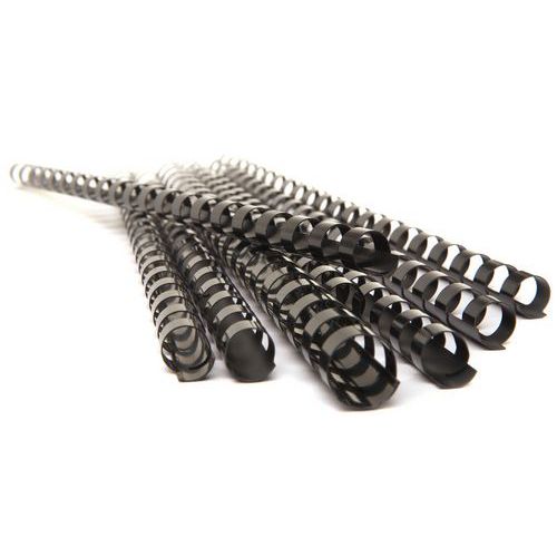 Spirale per rilegatura in plastica 28 mm - Nero - Pavo,